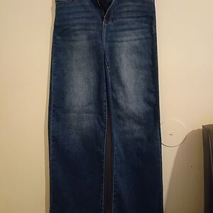 Risen Flare High Waisted Cotton Blend Jeans Sz. 9/29.